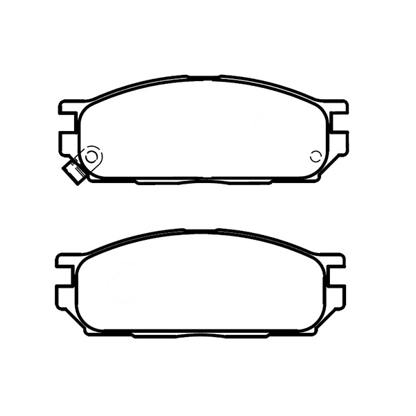 Front Brake Pad set - Disc Brake D534, Compatible with MITSUBISHI DODGE EAGLE