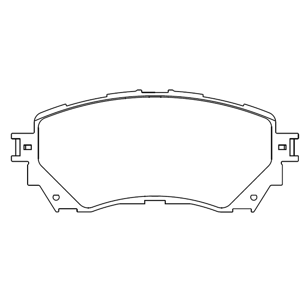 Front Brake Pad set - Disc Brake WVA25725 D1711, Compatible with MAZDA MAZDA (FAW)