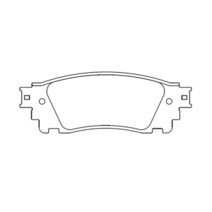 Rear Brake Pad set - Disc Brake D1805, Compatible with TOYOTA LEXUS