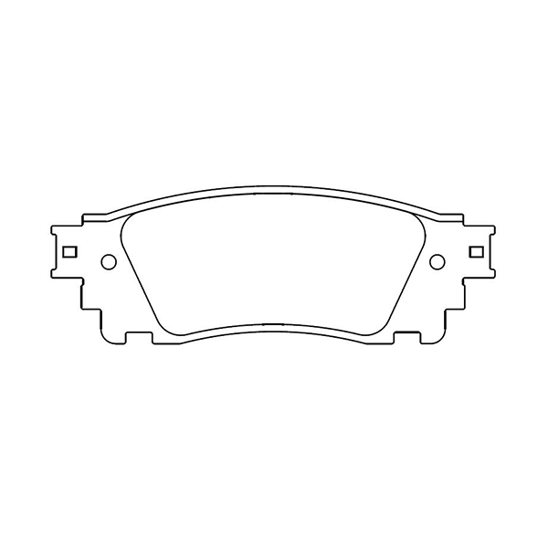 Rear Brake Pad set - Disc Brake D1805, Compatible with TOYOTA LEXUS