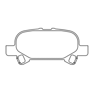 Rear Brake Pad set - Disc Brake D828, Compatible with TOYOTA