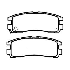 Rear Brake Pad set - Disc Brake WVA21706 D383, Compatible with CHRYSLER DODGE EAGLE MITSUBISHI PLYMOUTH