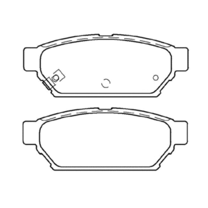 Rear Brake Pad set - Disc Brake WVA21872 D596, Compatible with DODGE DONGNAN (SOUEAST) EAGLE MITSUBISHI PLYMOUTH