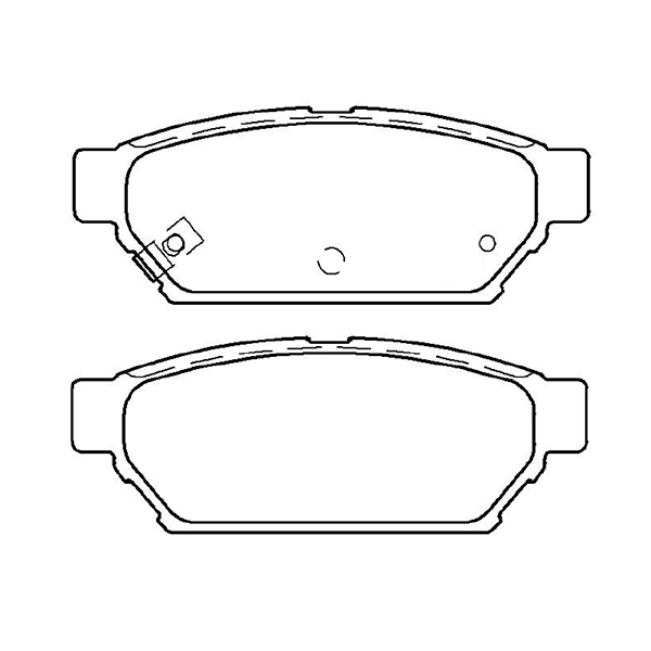 Rear Brake Pad set - Disc Brake WVA21872 D596, Compatible with DODGE DONGNAN (SOUEAST) EAGLE MITSUBISHI PLYMOUTH